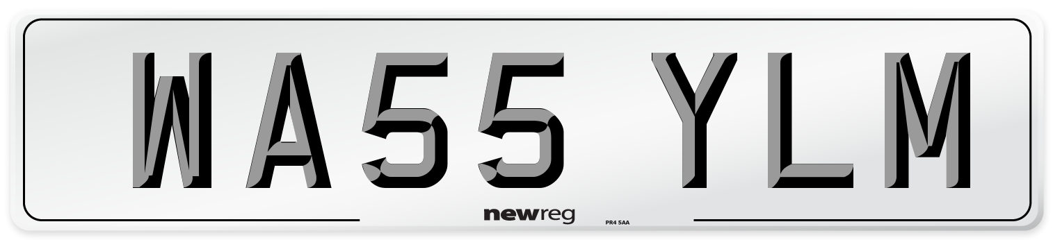 WA55 YLM Number Plate from New Reg